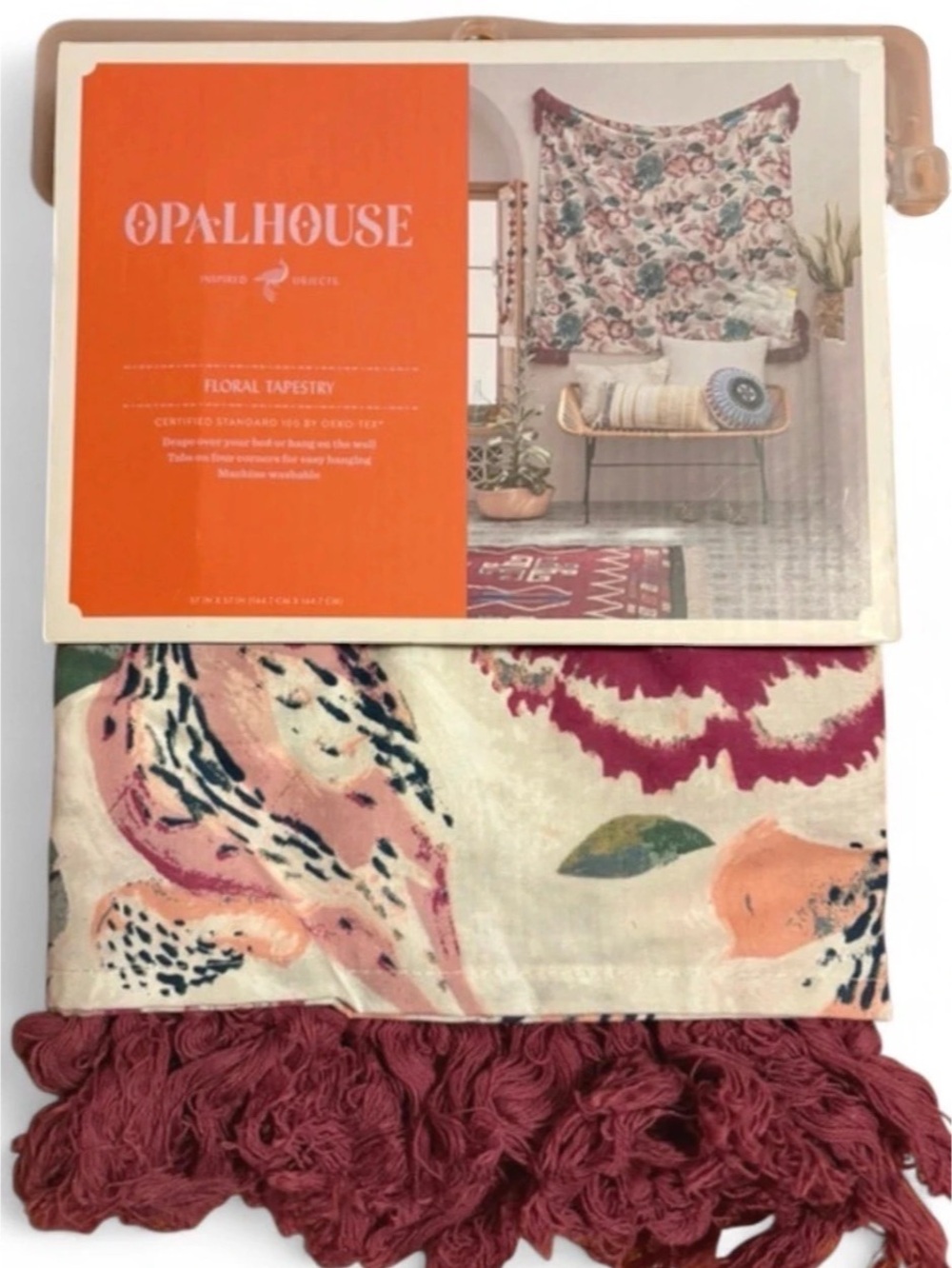 NWT Opalhouse Floral Tapestry 57 x 57 in